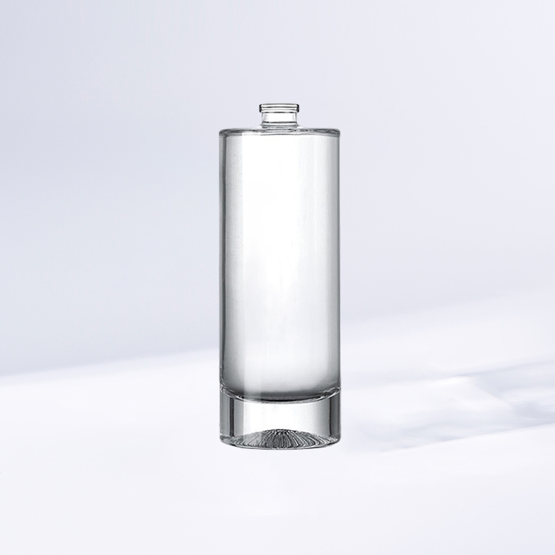 J2433 Transparent Cylinder Screw-Top Perfume Bottle 100ml
